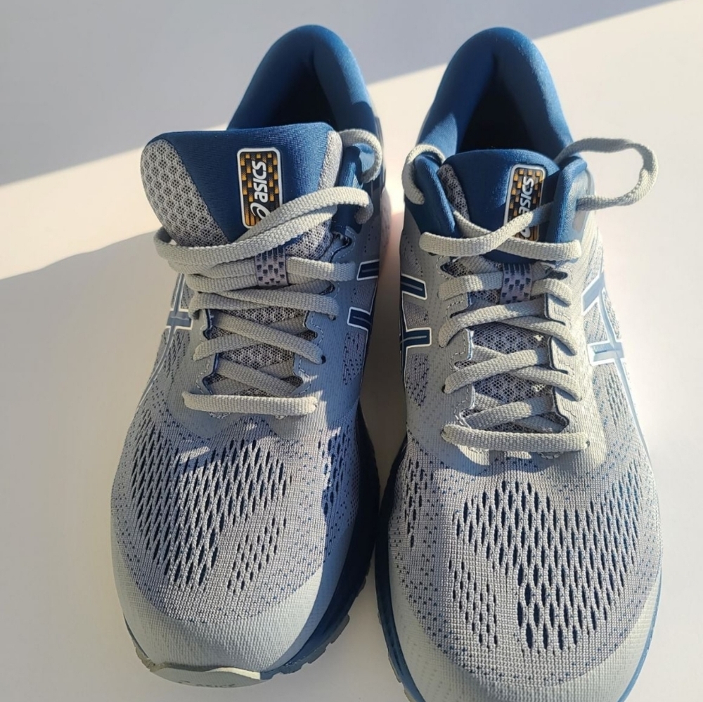 ASIC MENS GEL-KAYANO 26 RUNNING SHOES,Size11.5 SHEET ROCK/MAKO BLUE 1011A541